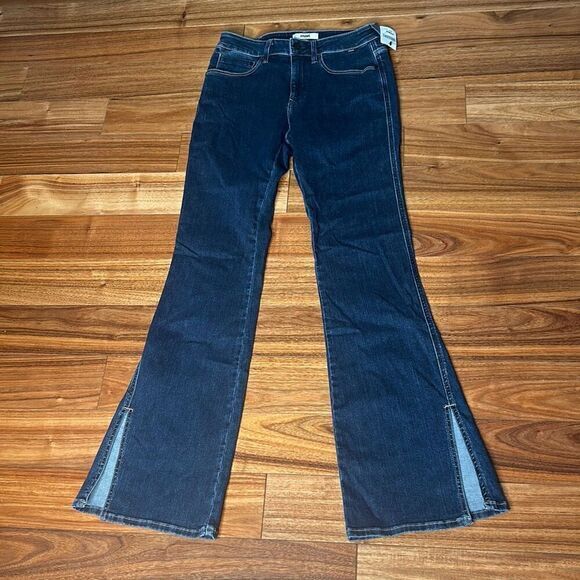 Mavi jeans power stretch slit flare high rise jeans woman's size 26 - Picture 1 of 10